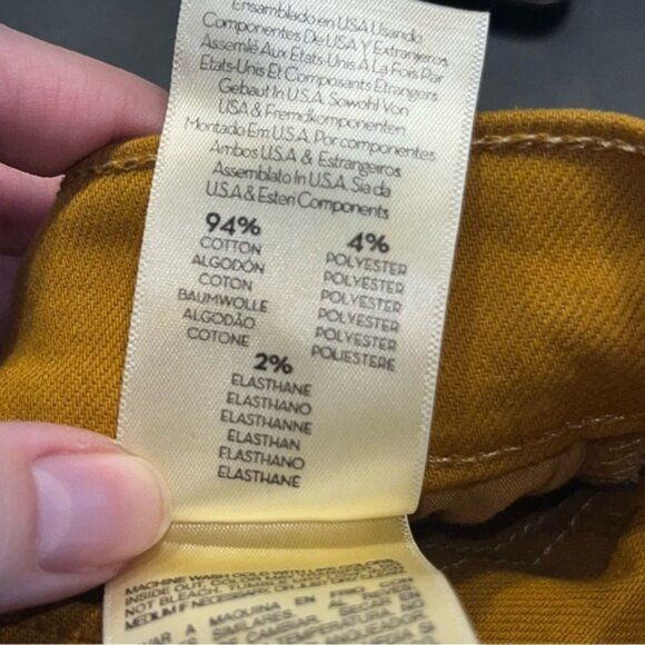 Mother Buckthorn Brown The Stunner Ankle Fray Jeans Size 25 - Picture 13 of 13